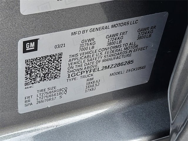 2021 Chevrolet Silverado 1500 LT Trail Boss