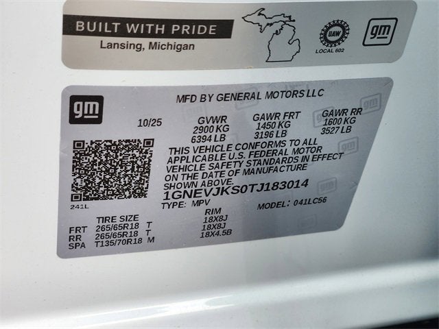 2026 Chevrolet Traverse Z71