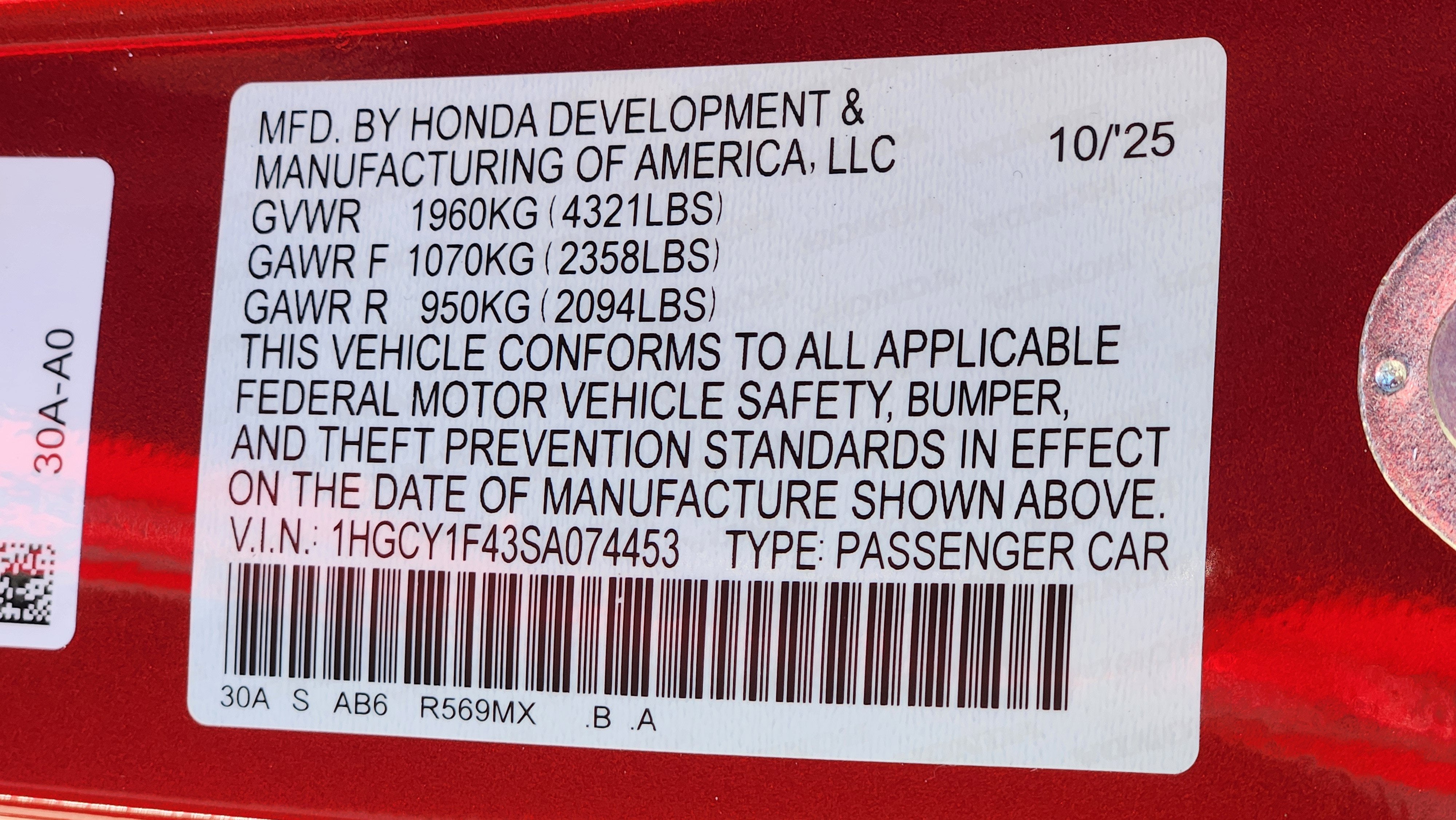 2025 Honda Accord Sedan SE