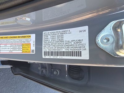 2026 Honda Accord Hybrid Touring
