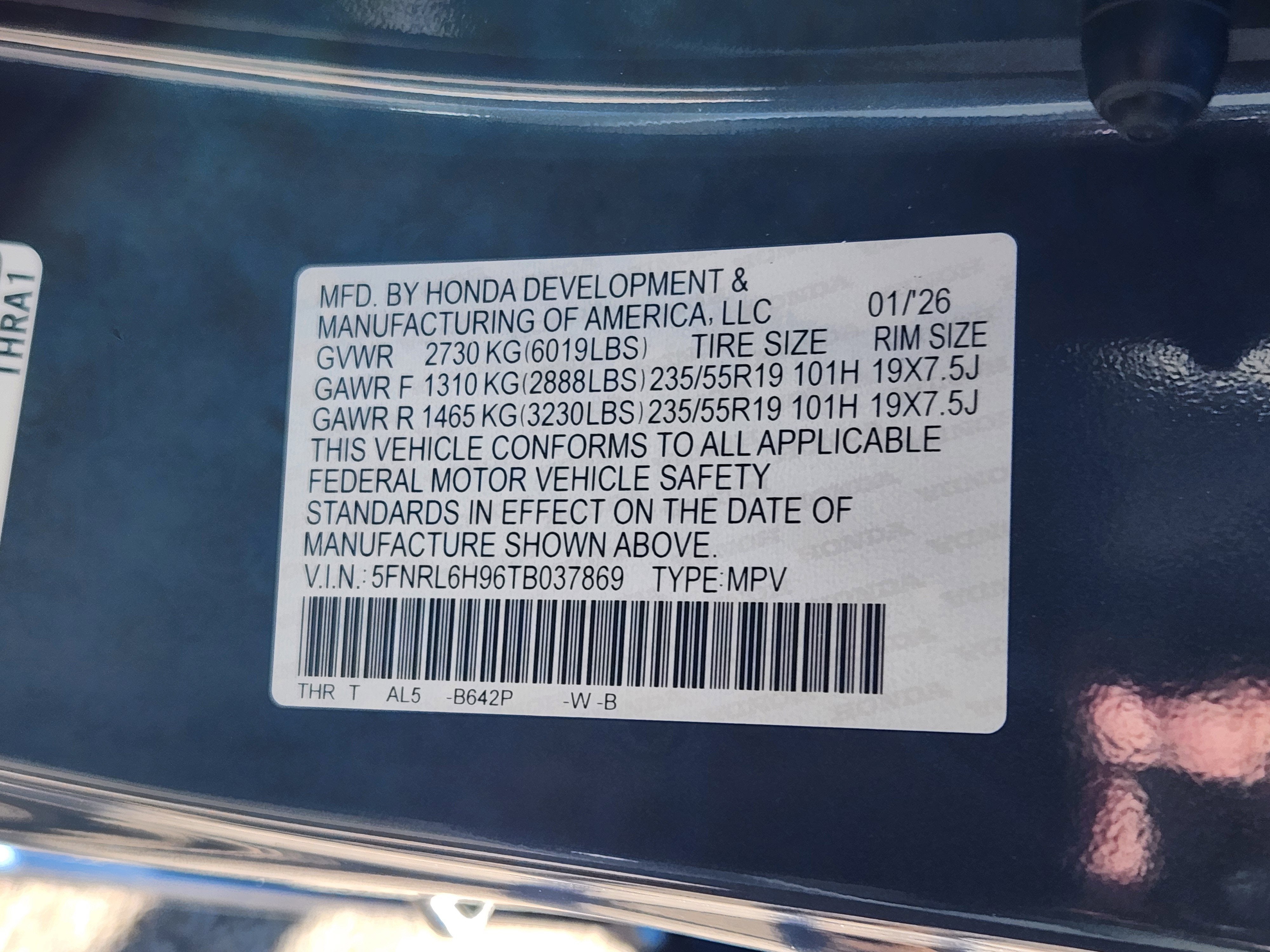 2026 Honda Odyssey Elite