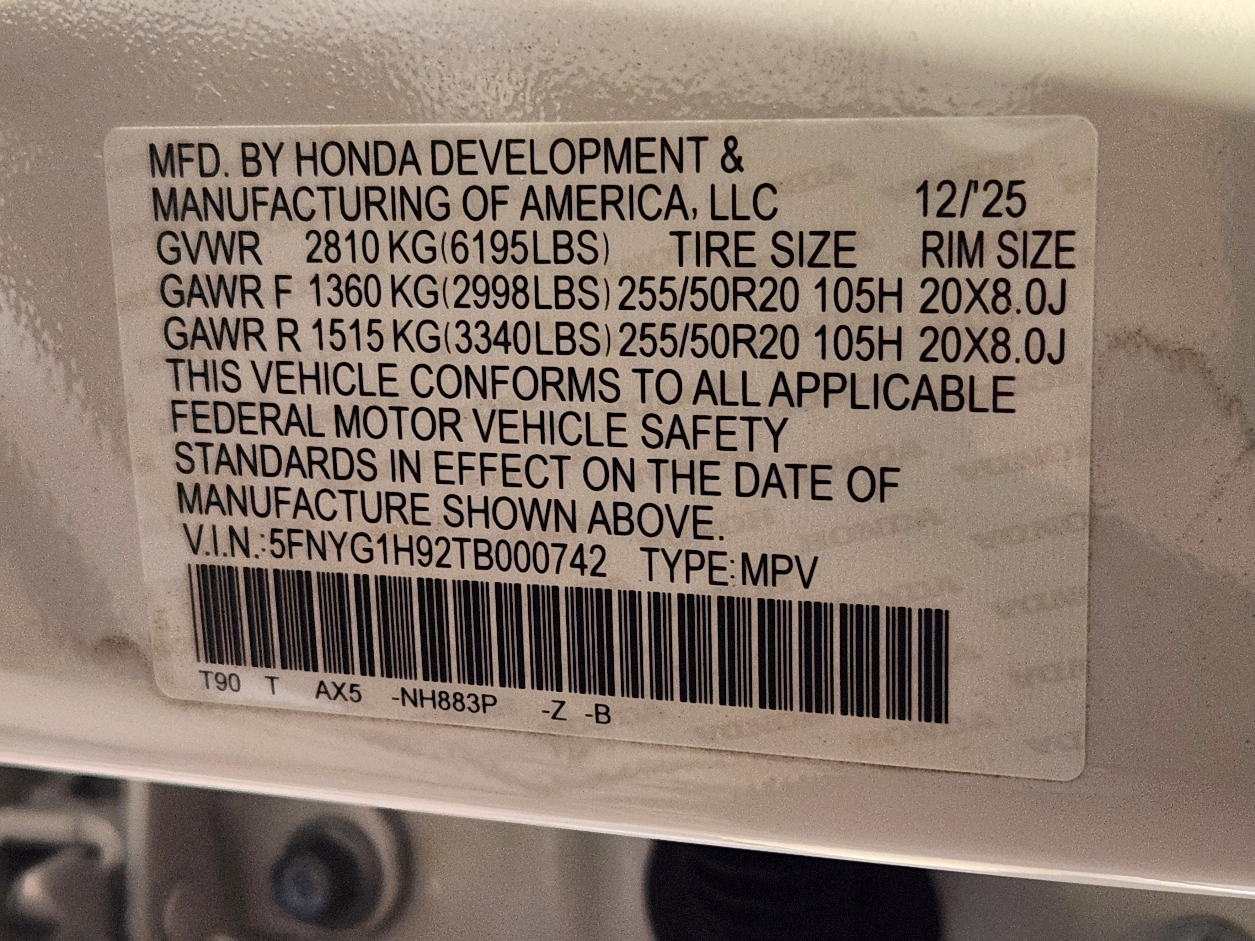 2026 Honda Pilot Black Edition